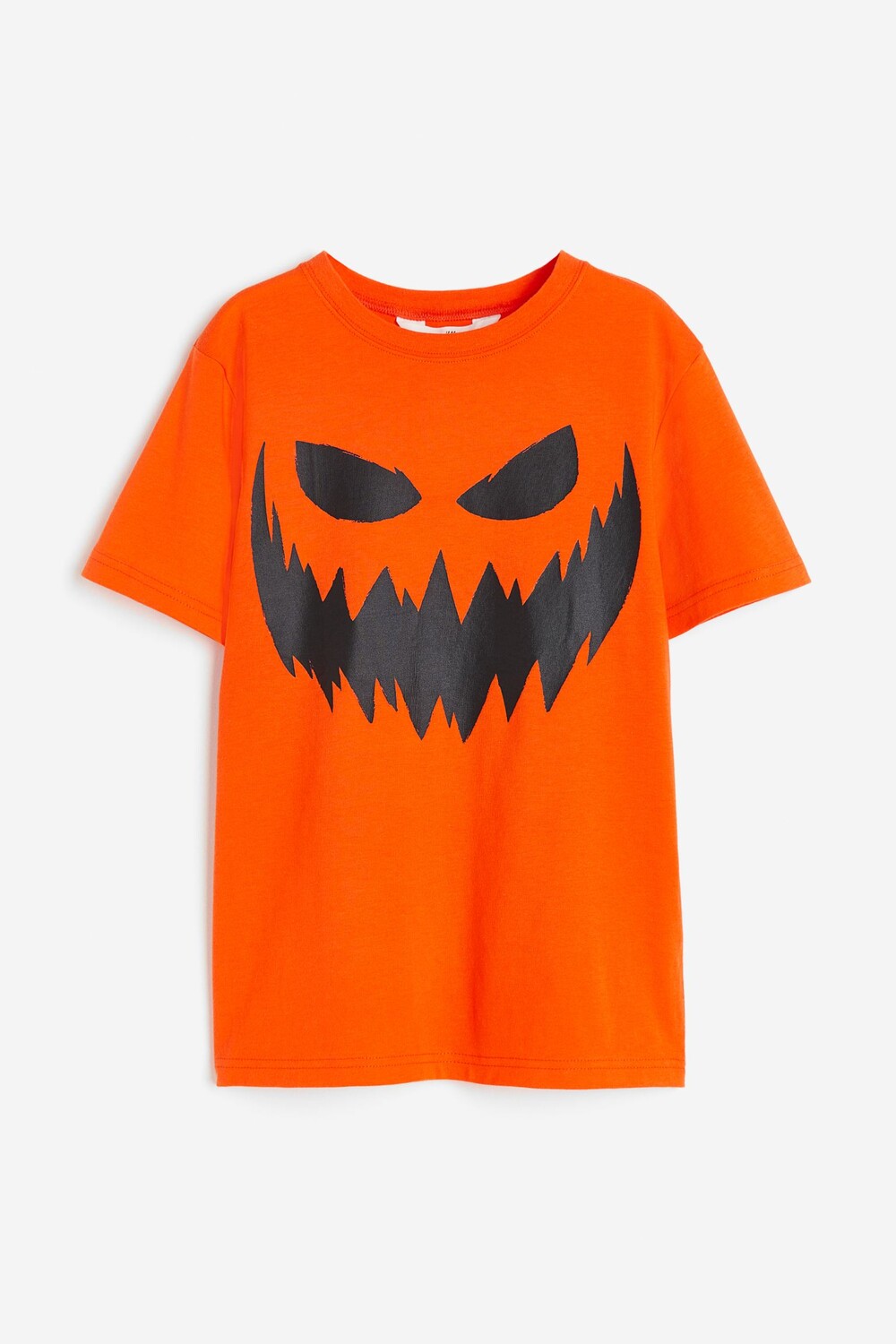 

Футболка из хлопка с принтом H&M Carved pumpkin, оранжевый