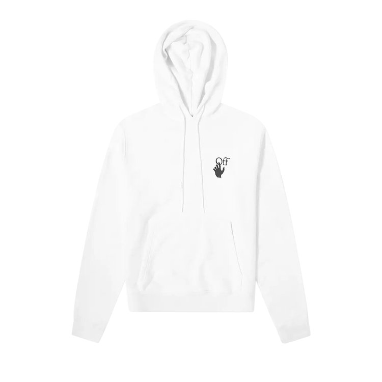 Худи Off-White Pascal Arrow Hoodie 'White', белый худи off white arrow logo slim hoodie black черный