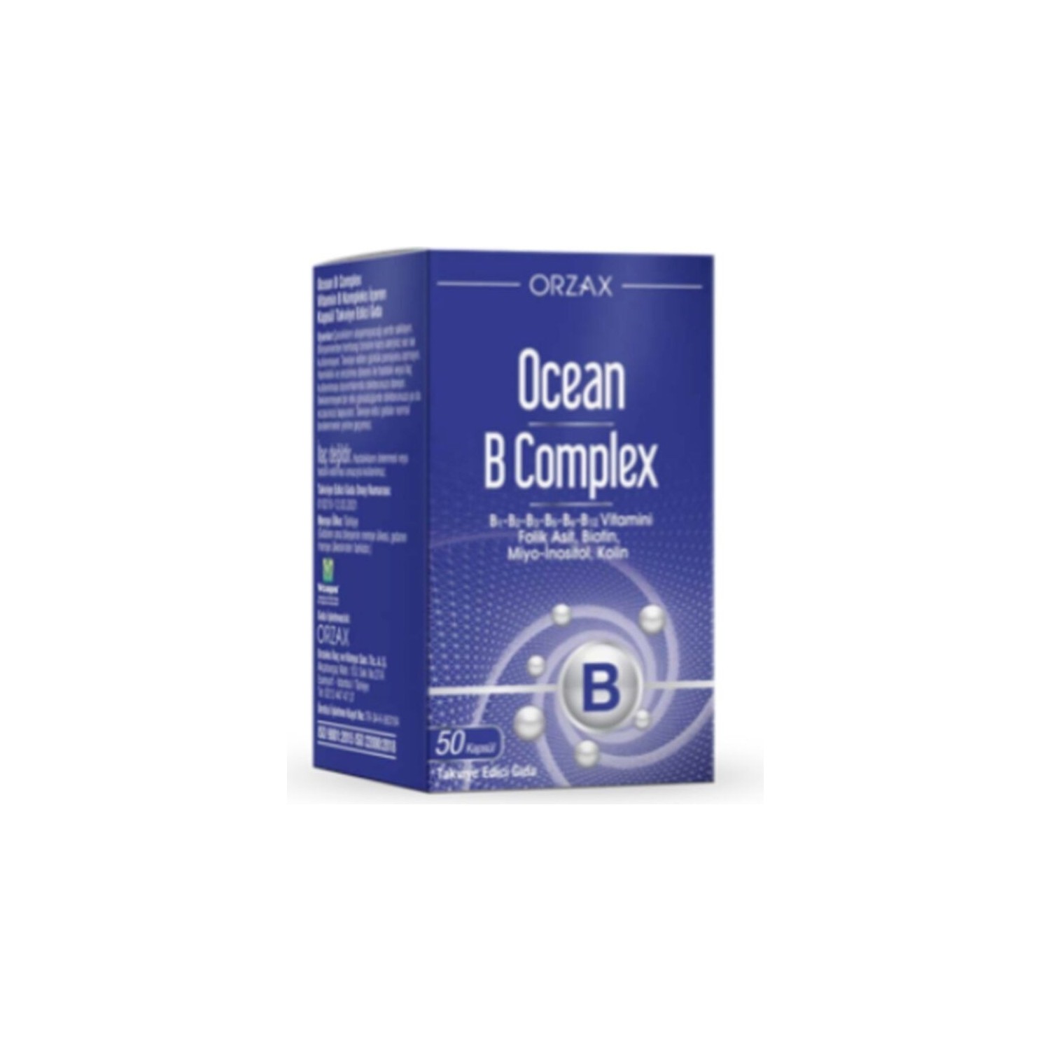 Пищевая добавка Ocean B Complex 50 капсул twinlab stress b complex капсулы 100 капсул