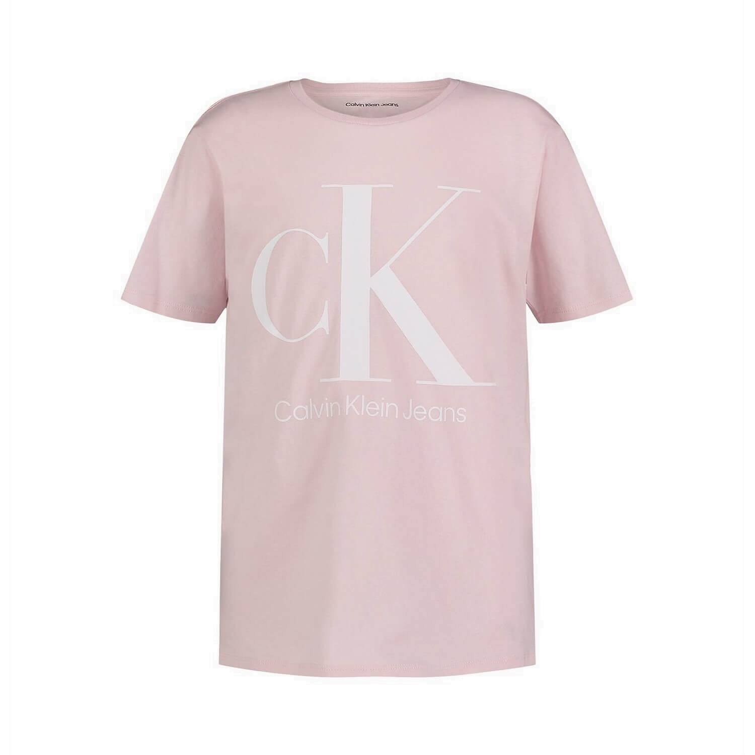 

Футболка оверсайз для мальчиков Calvin Klein Monogram Logo Crewneck, розовый