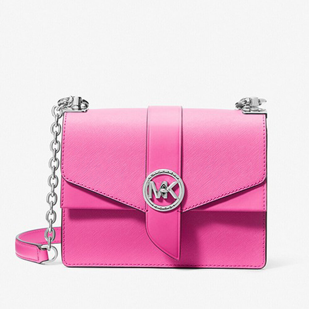 

Сумка кросс-боди Michael Michael Kors Greenwich Small Saffiano Leather, розовый