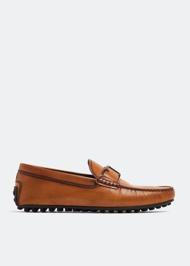 

Лоферы TOD'S Timeless Gommino driving loafers, коричневый