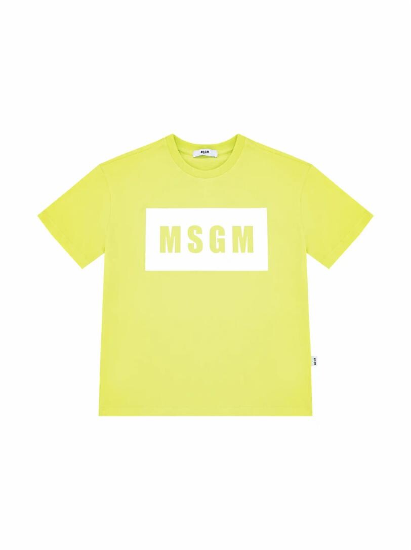 

Хлопковая футболка с логотипом MSGM