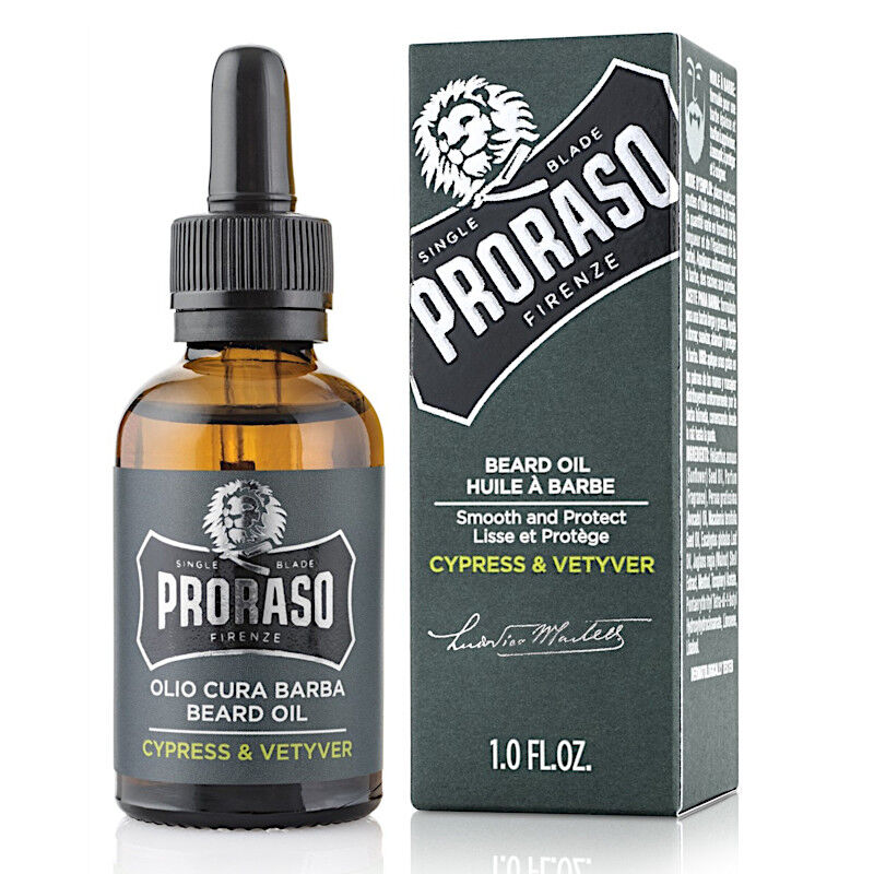 цена Proraso Cypress and Vetyver масло для бороды, 30 мл