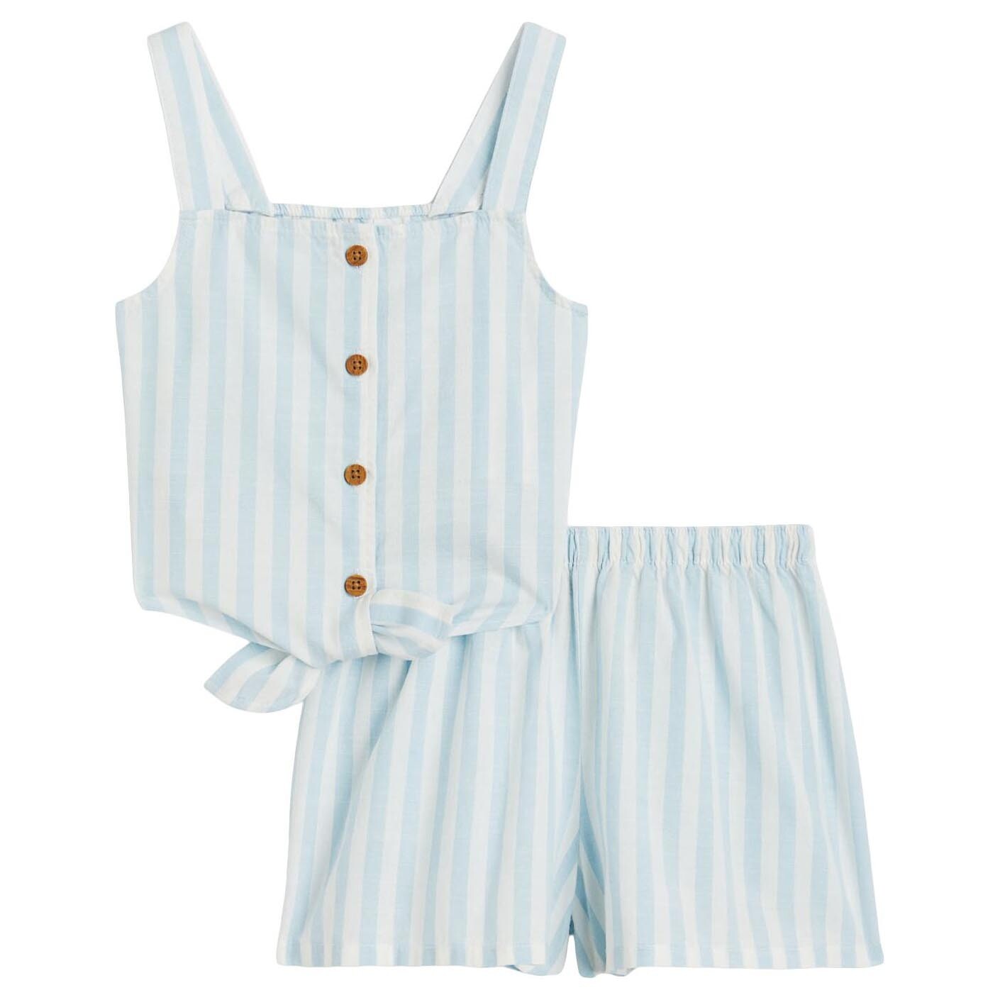 

Комплект одежды H&M Striped, 2 предмета, светло-синий