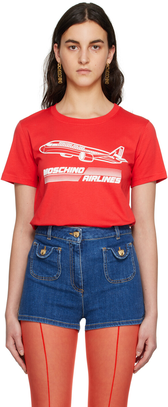 

Футболка Red Airlines Moschino, Синий