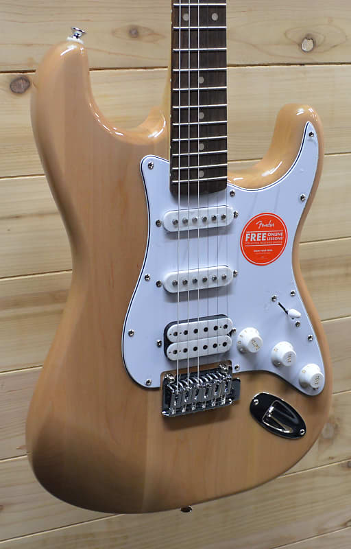 Новая электрическая гитара Stratocaster HSS Limited Edition Squier Affinity Series Natural Affinity Stratocaster