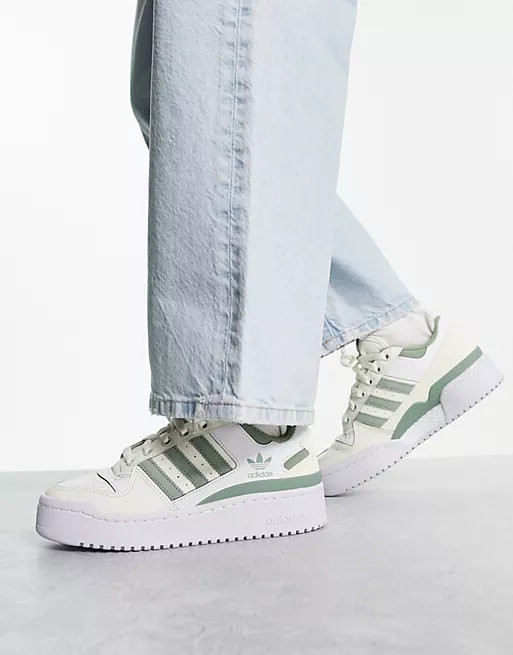 

Кроссовки Adidas Originals Forum Bold, белый/зеленый