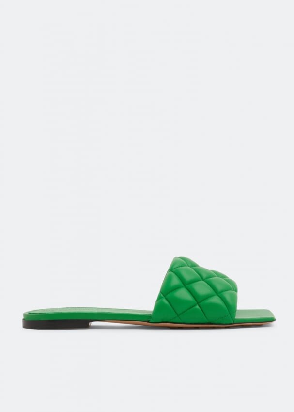 

Сандалии BOTTEGA VENETA Padded flat sandals, зеленый