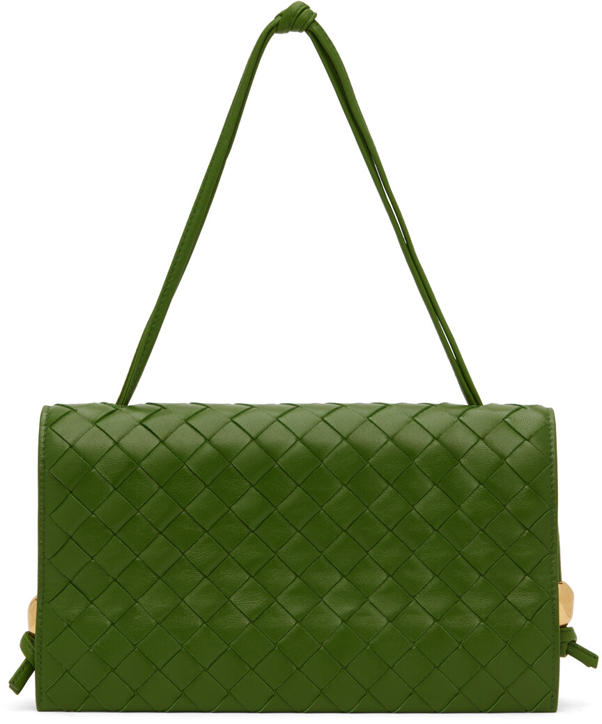 

Зеленая сумка-тройка Bottega Veneta