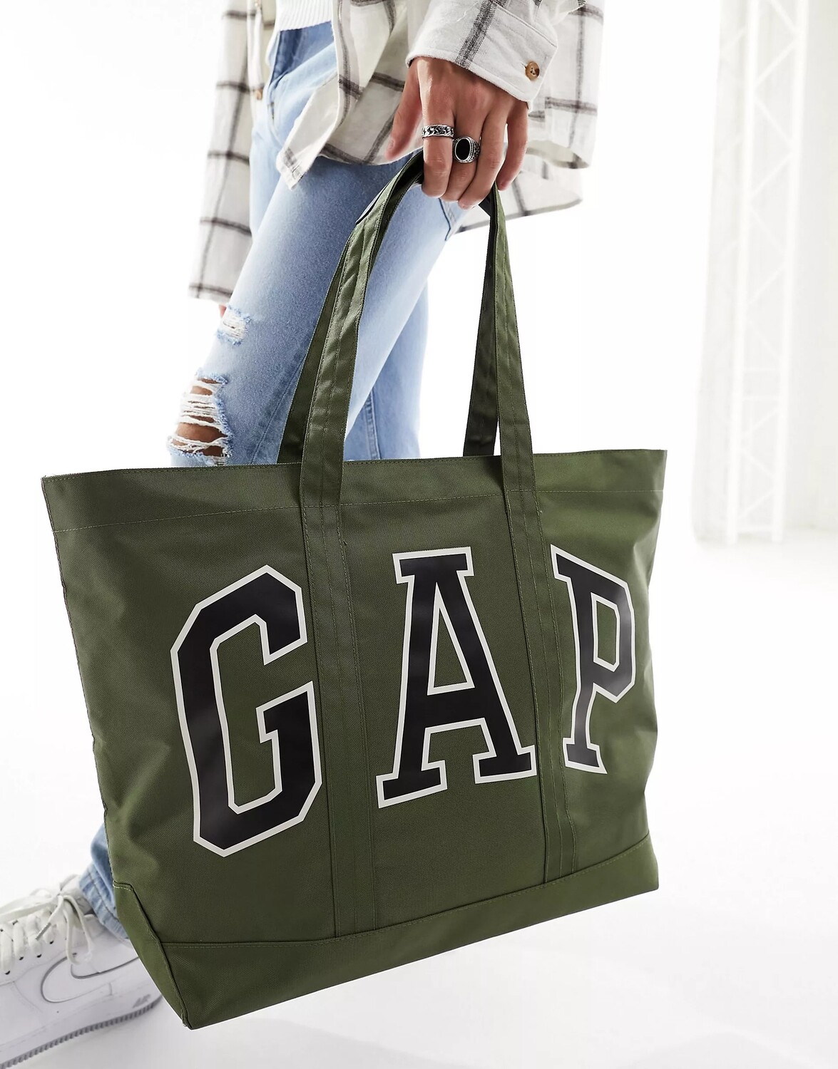 

Сумка-тоут Gap Austin Xl, хаки/черный