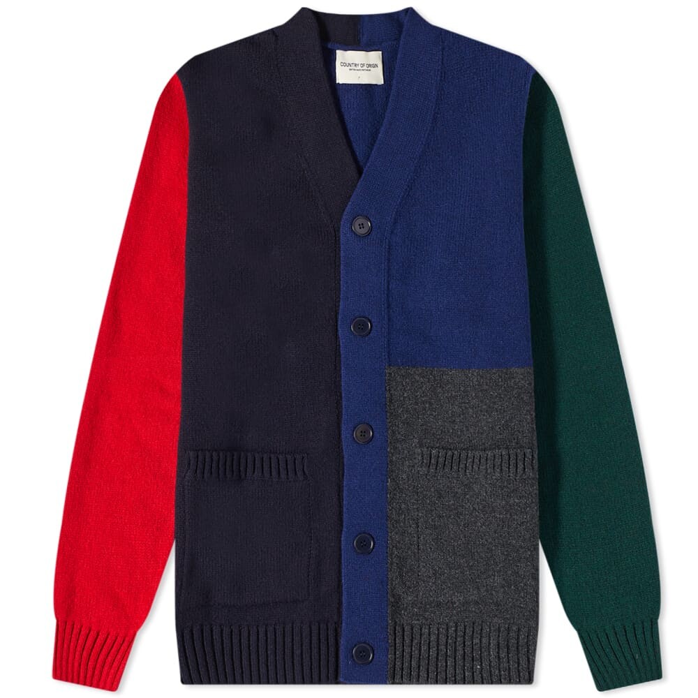

Джемпер Country Of Origin Multi Colour Block Cardigan, Черный