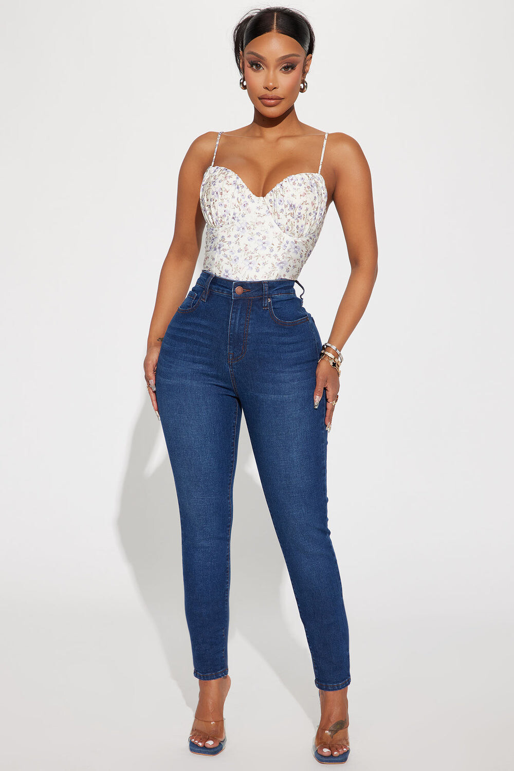 

Джинсы скинни Fashion Nova YJDM15HROPTION5, синий