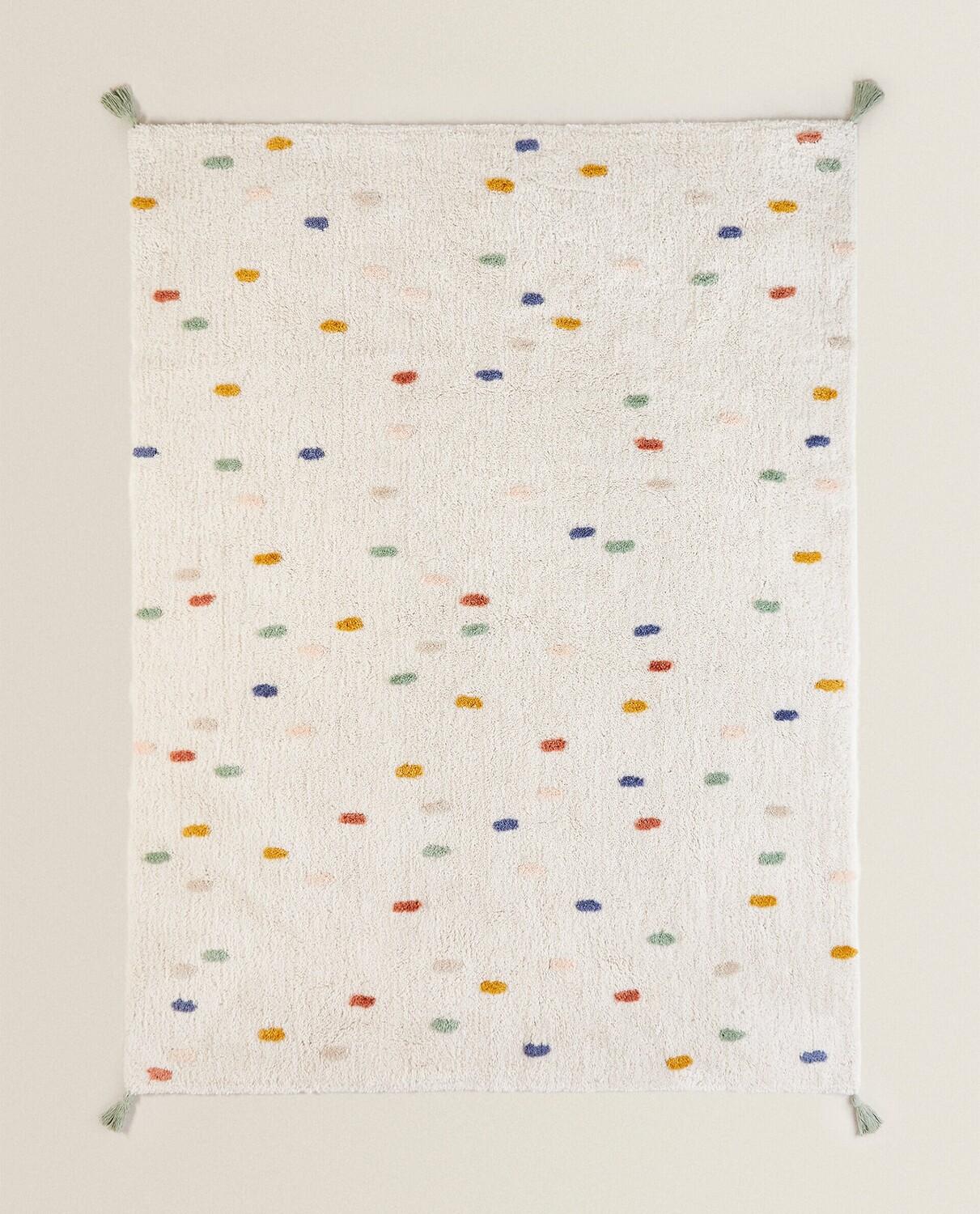 

Ковер Zara Home Coloured Polka Dot, белый