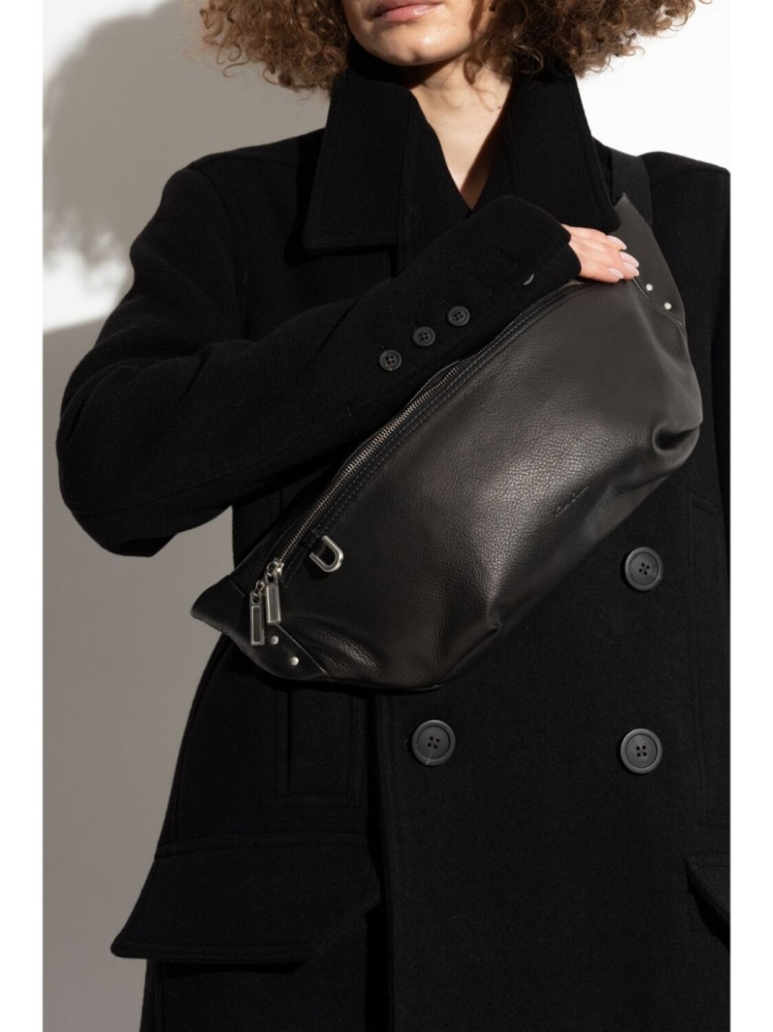 

Rick Owens кожаная сумка через плечо, черный