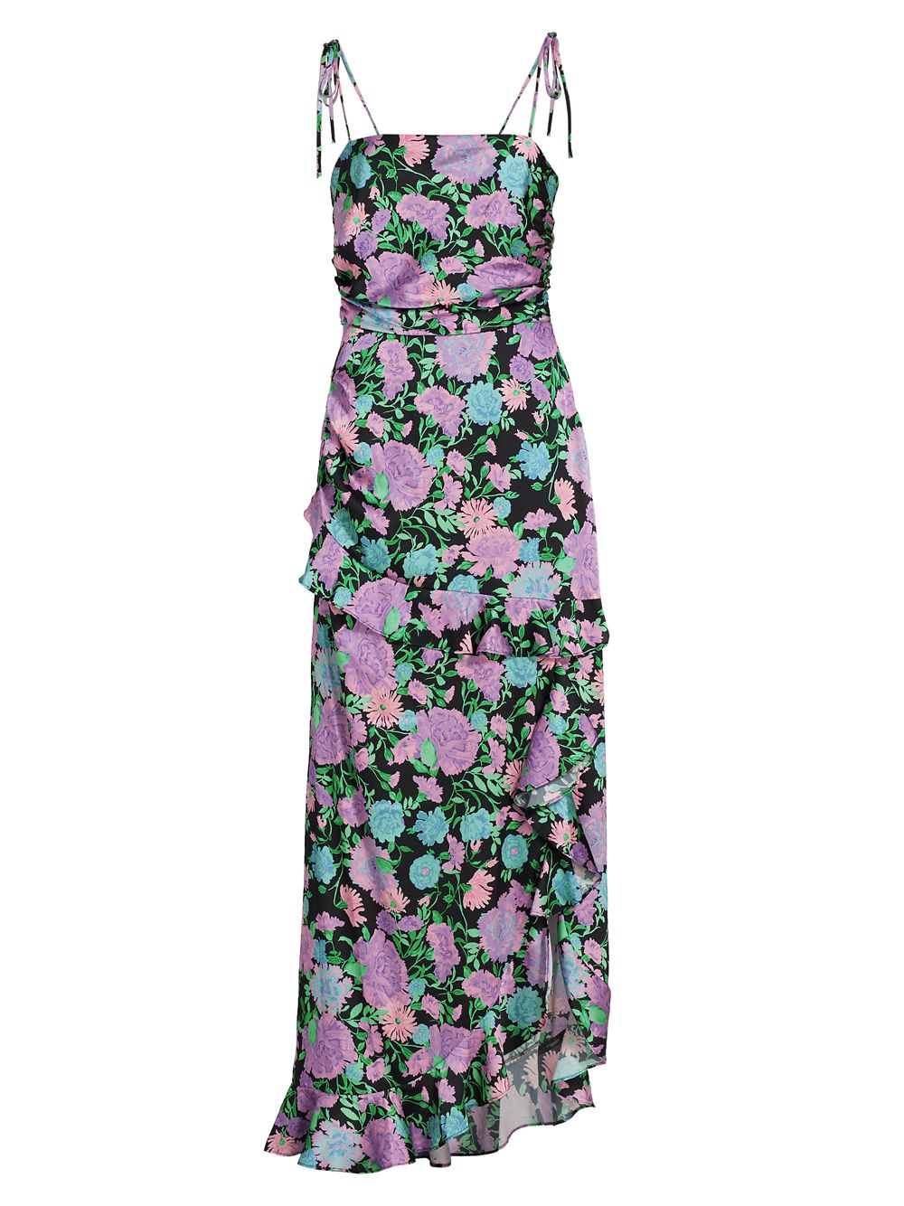 Асимметричное платье миди с цветочным принтом Wayf Wayf
