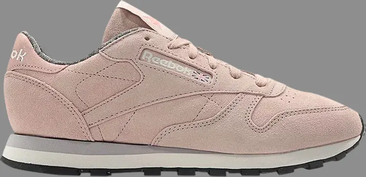 

Кроссовки wmns classic leather 'weathered & washed' Reebok, розовый