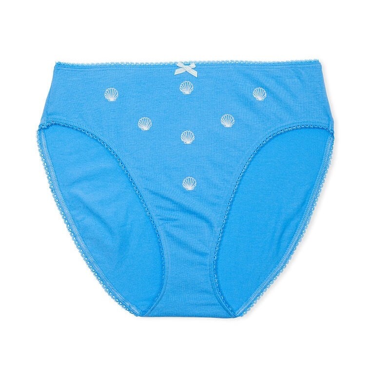 

Трусы Victoria's Secret Stretch Cotton High-Leg Brief, голубой