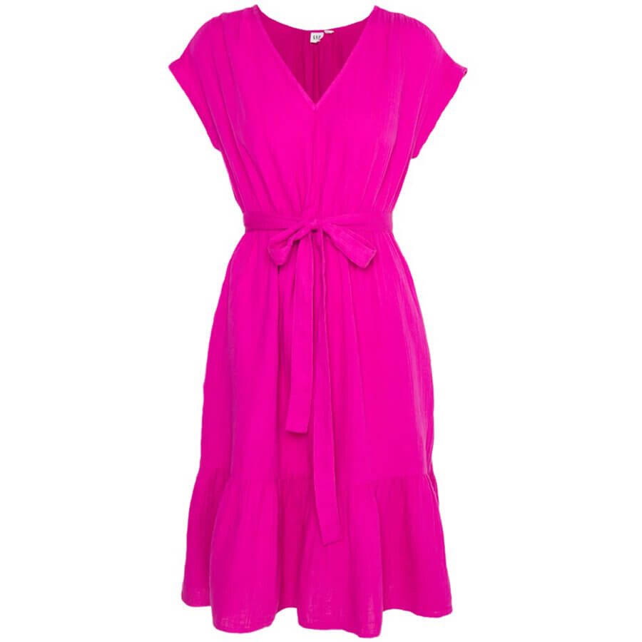 

Платье Gap Tie Waist, розовый