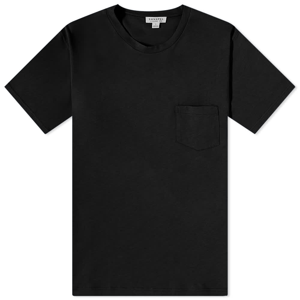 

Футболка Sunspel Riviera Pocket Crew Neck Tee, Черный