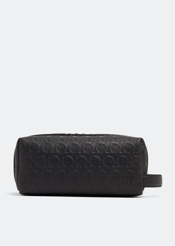 

Сумка FERRAGAMO Gancini toiletry bag, черный