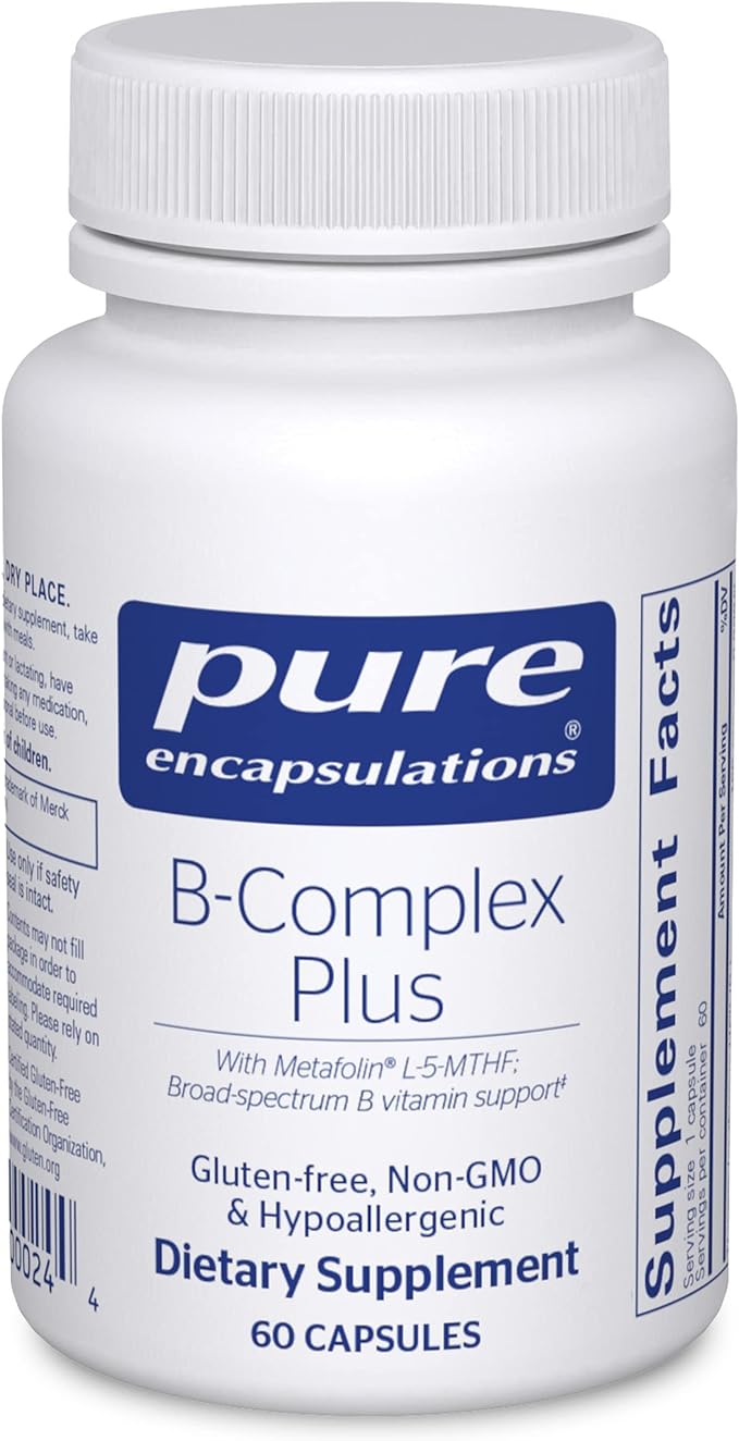 Комплекс витаминов группы B Pure Encapsulations, 60 капсул комплекс витаминов группы b premier research labs 60 капсул
