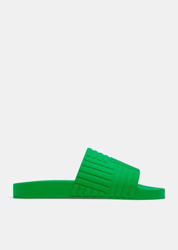 

Шлепанцы BOTTEGA VENETA Resort slides, зеленый