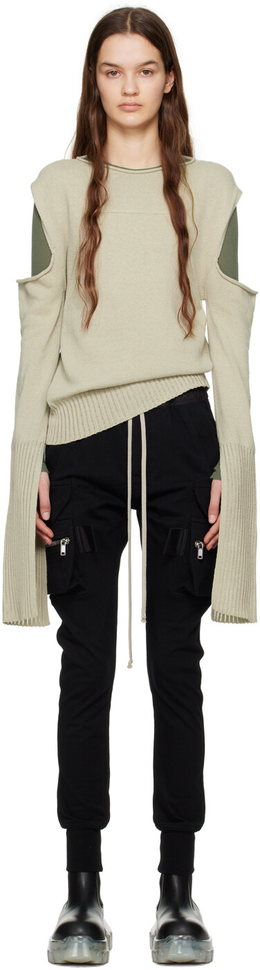 

Свитер с рукавами-накидками Off-White Rick Owens, Черный, Свитер с рукавами-накидками Off-White Rick Owens