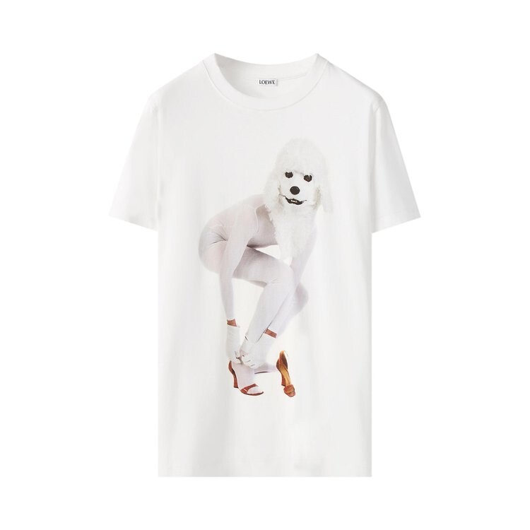 

Футболка Loewe Dog T-Shirt 'White', белый