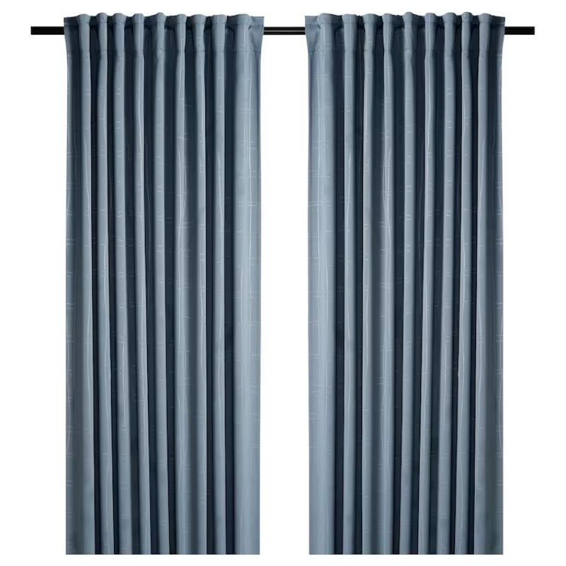 

Шторы Ikea Prakttidlosa, голубой