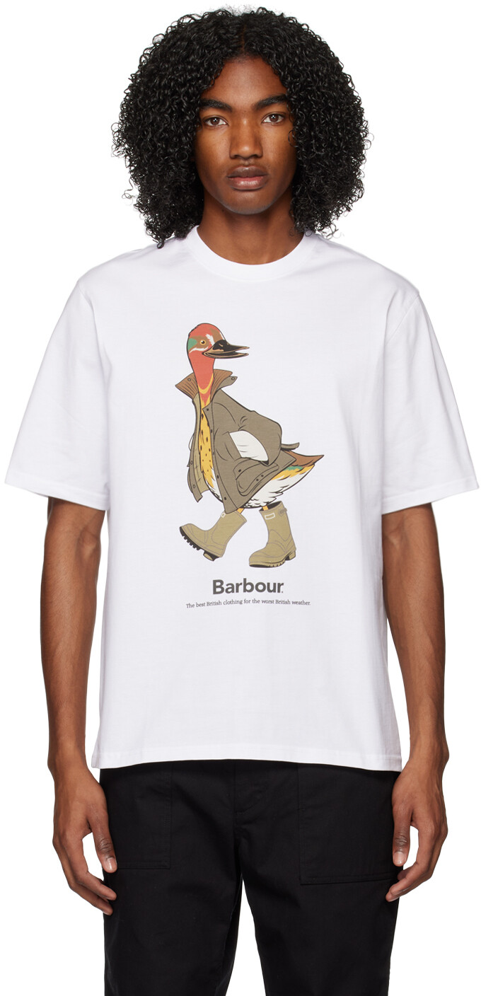 

Белая футболка Noah Edition Barbour