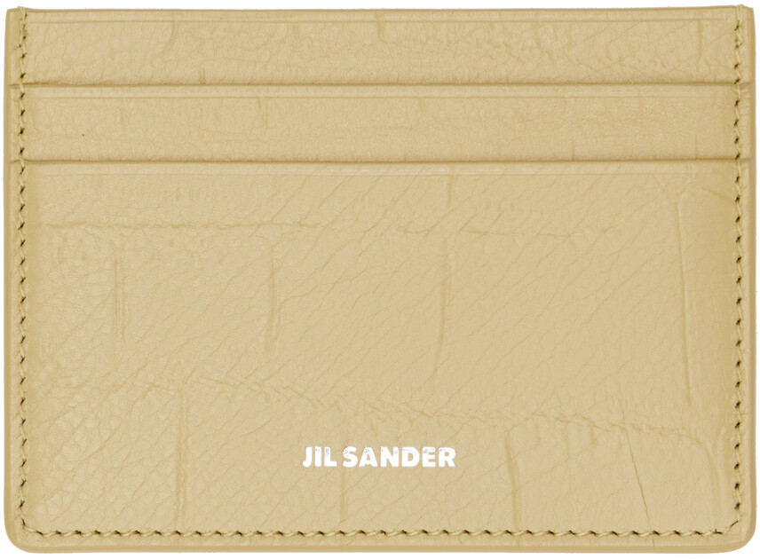 

Желтый держатель кредитной карты Jil Sander