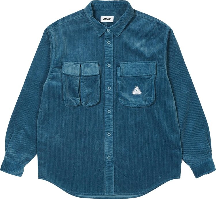 

Рубашка Palace Cargo Cord Shirt 'Blue', синий