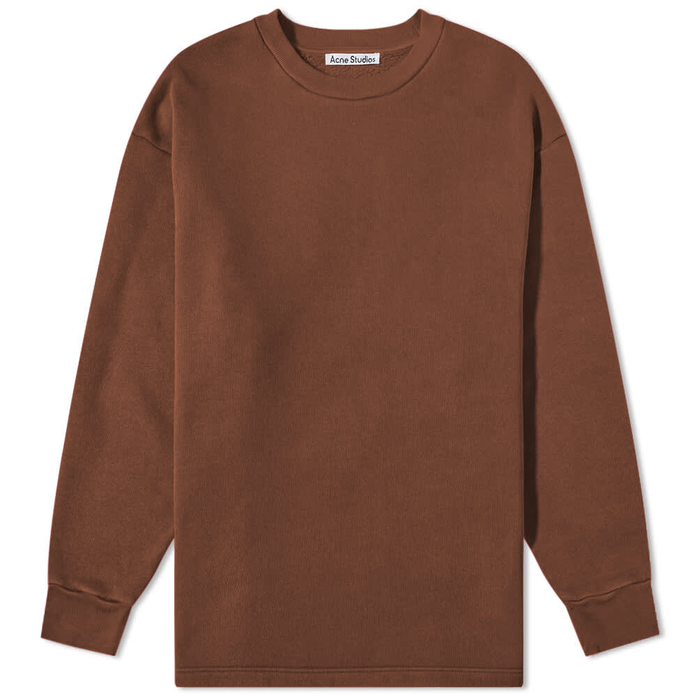 

Толстовка Acne Studios Fin Circle Logo Crew Sweat, Коричневый