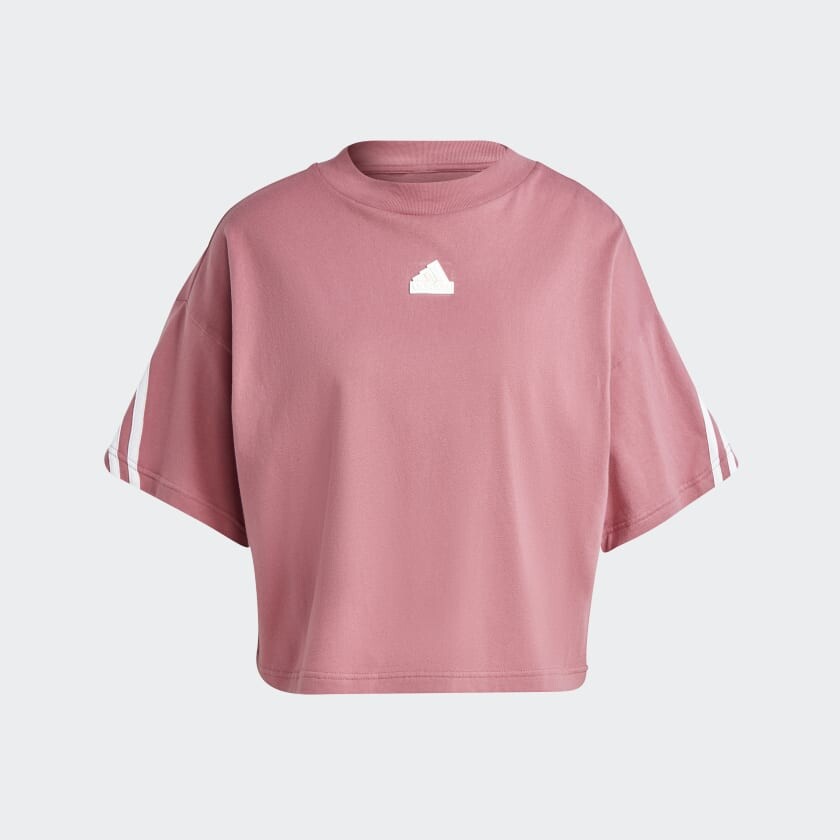 

Футболка Adidas Future Icons 3-Stripes, розовый/белый