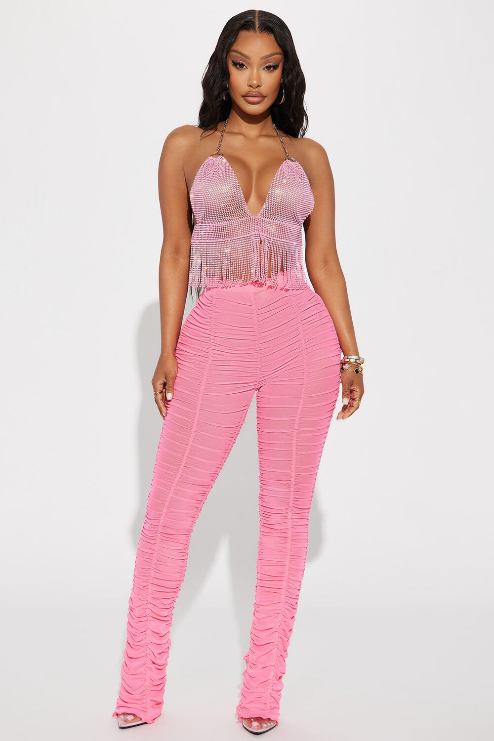 

Леггинсы Fashion Nova CAP9302, розовый