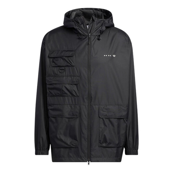 

Куртка Adidas Originals SS22 Solid Color Stand Collar, черный
