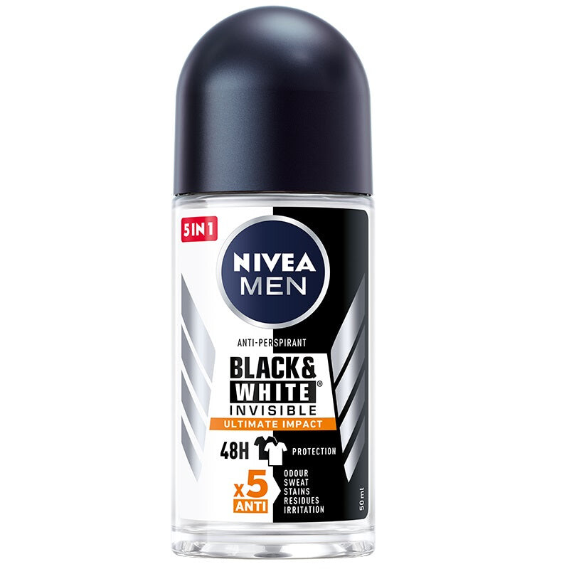 

Nivea Шариковый антиперспирант Men Black&White Invisible Ultimate Impact 50мл