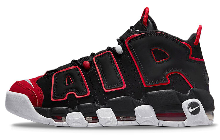 

Кроссовки мужские баскетбольные Nike Air More Uptempo Vintage, черный / красный