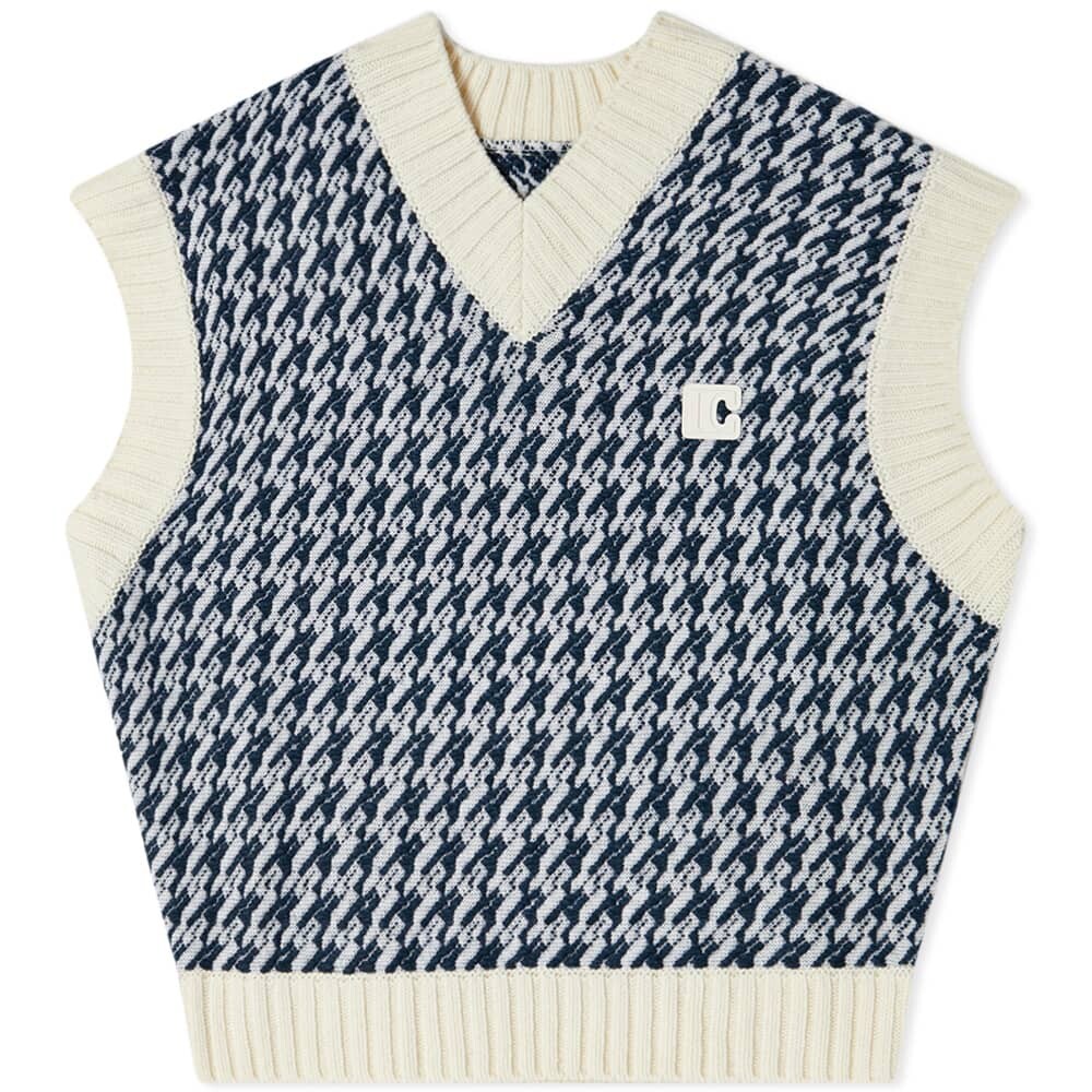 

Вязаный жилет в клетку Low Classic, Серый