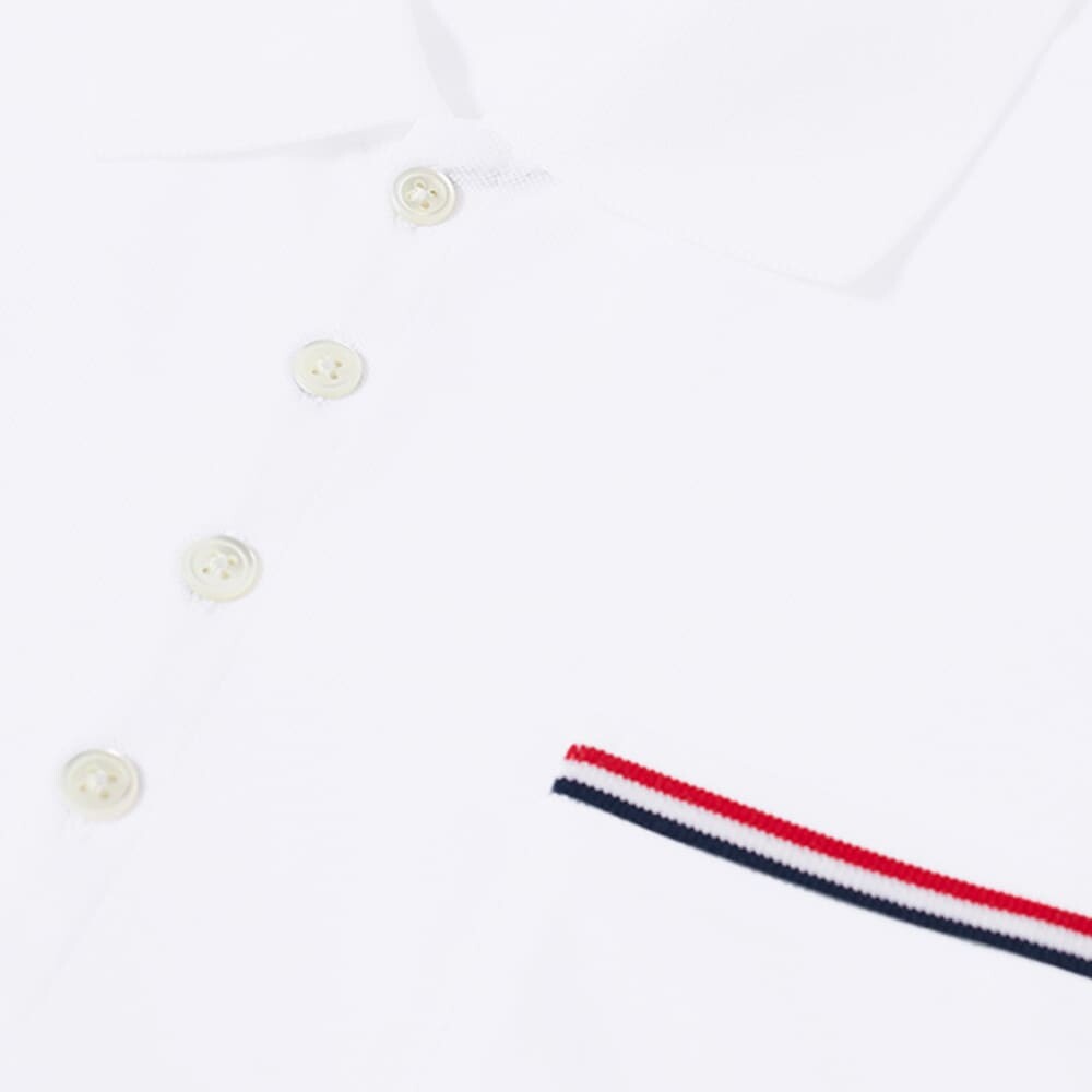 

Футболка Thom Browne Mercerised Pique Pocket Polo, Белый