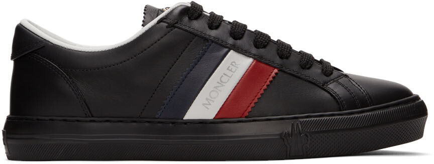 

Черные низкие кроссовки New Monaco Moncler, Черный