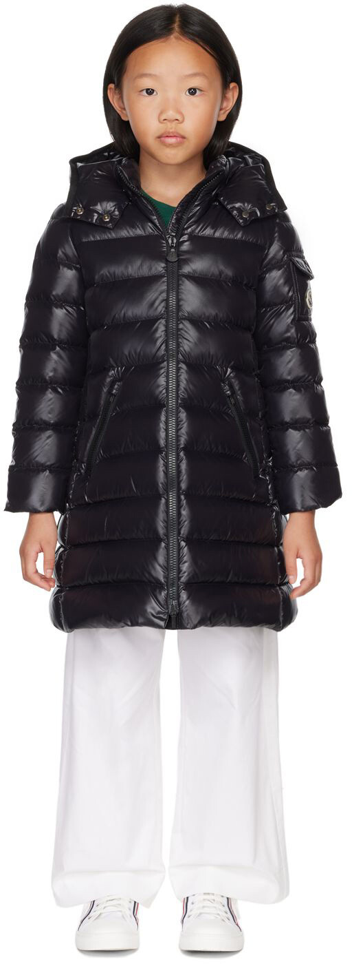 

Детская черная пуховая куртка Moka Long Moncler Enfant