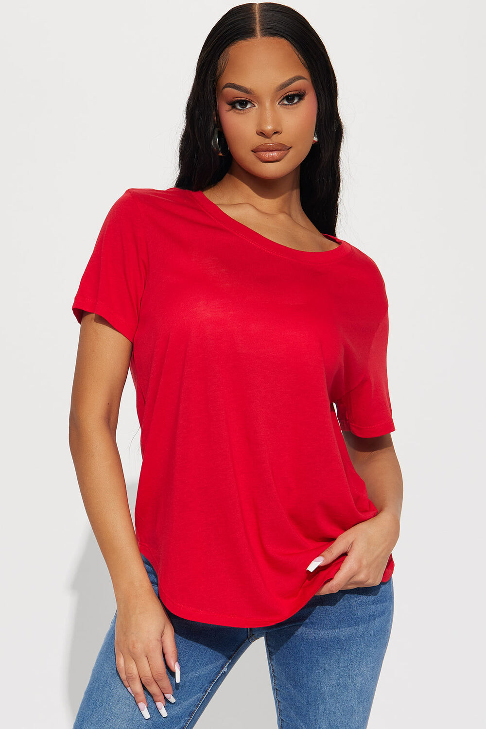 

Футболка Fashion Nova 74013, красный