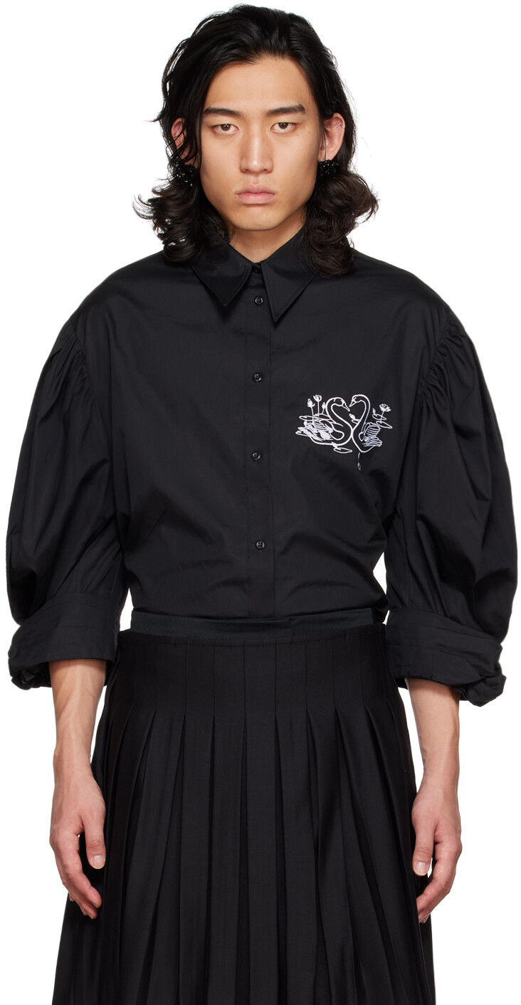 

SSENSE Эксклюзивная рубашка Black Swan Simone Rocha