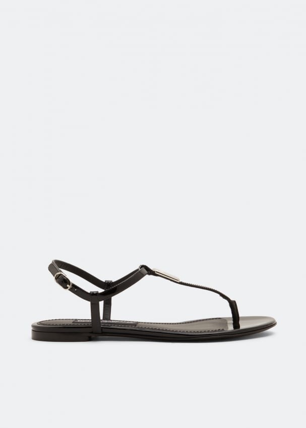 

Сандалии DOLCE&GABBANA DG thong sandals, черный