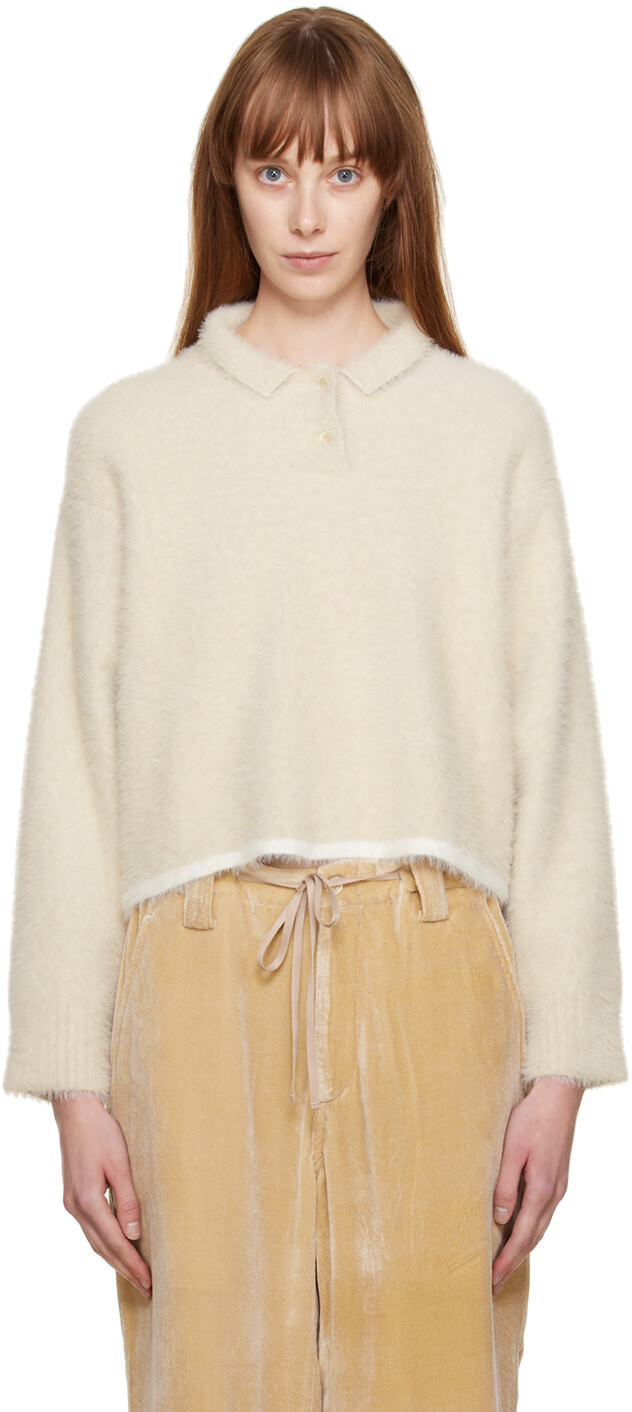 

Поло Off-White Le Papier 'Le Polo Neve' Jacquemus, Серый
