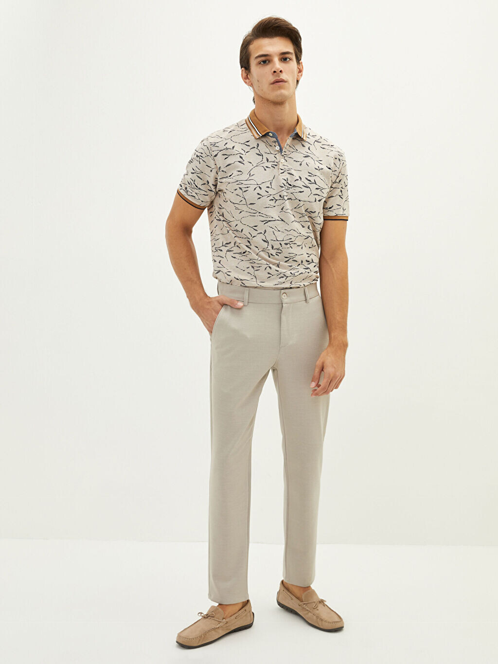 

Текстурированные мужские брюки Slim Fit LCW Vision
