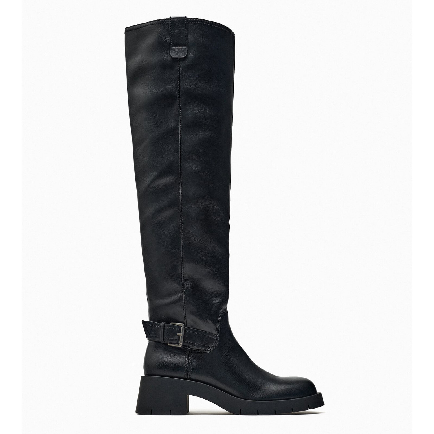 

Ботфорты Zara Flat, черный