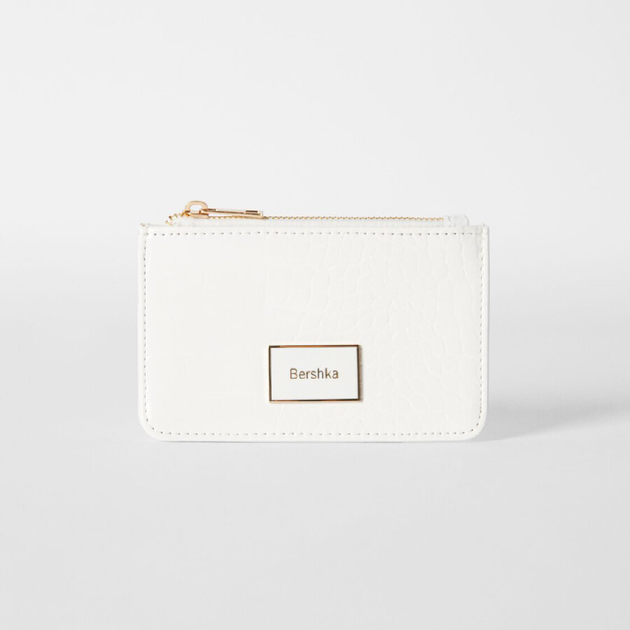 

Визитница Bershka Textured Card Holder, белый